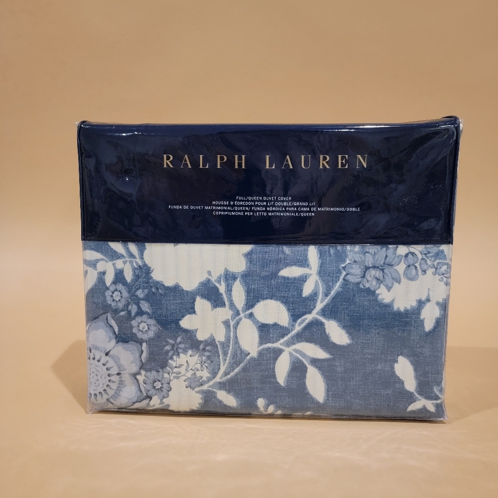 Ralph Lauren Indigo Cottage Floral FULL / QUEEN Duvet Cover